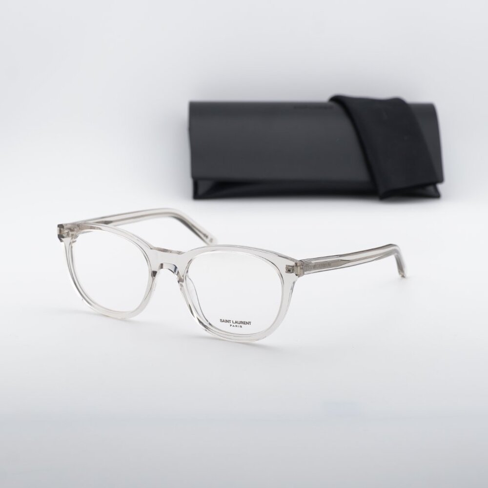 Saint Laurent SL471 004 Round Eyeglasses Transparent Beige 53mm Frame - Picture 10 of 10